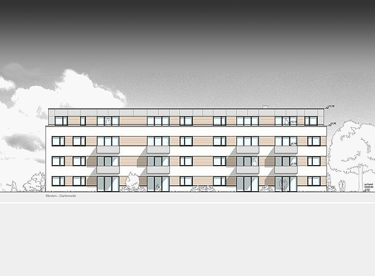 Architekt Hamburg Jacobsen Neubau Mehrfamilienhaus