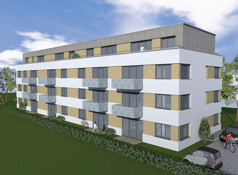 Architekt Hamburg Jacobsen Neubau Mehrfamilienhaus