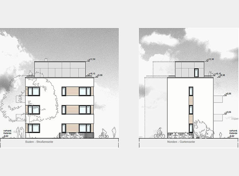 Architekt Hamburg Jacobsen Neubau Mehrfamilienhaus